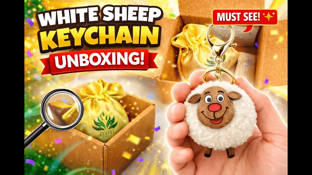 Handcrafted White Sheep Keychain Bag Charm Review & Unboxing 2026