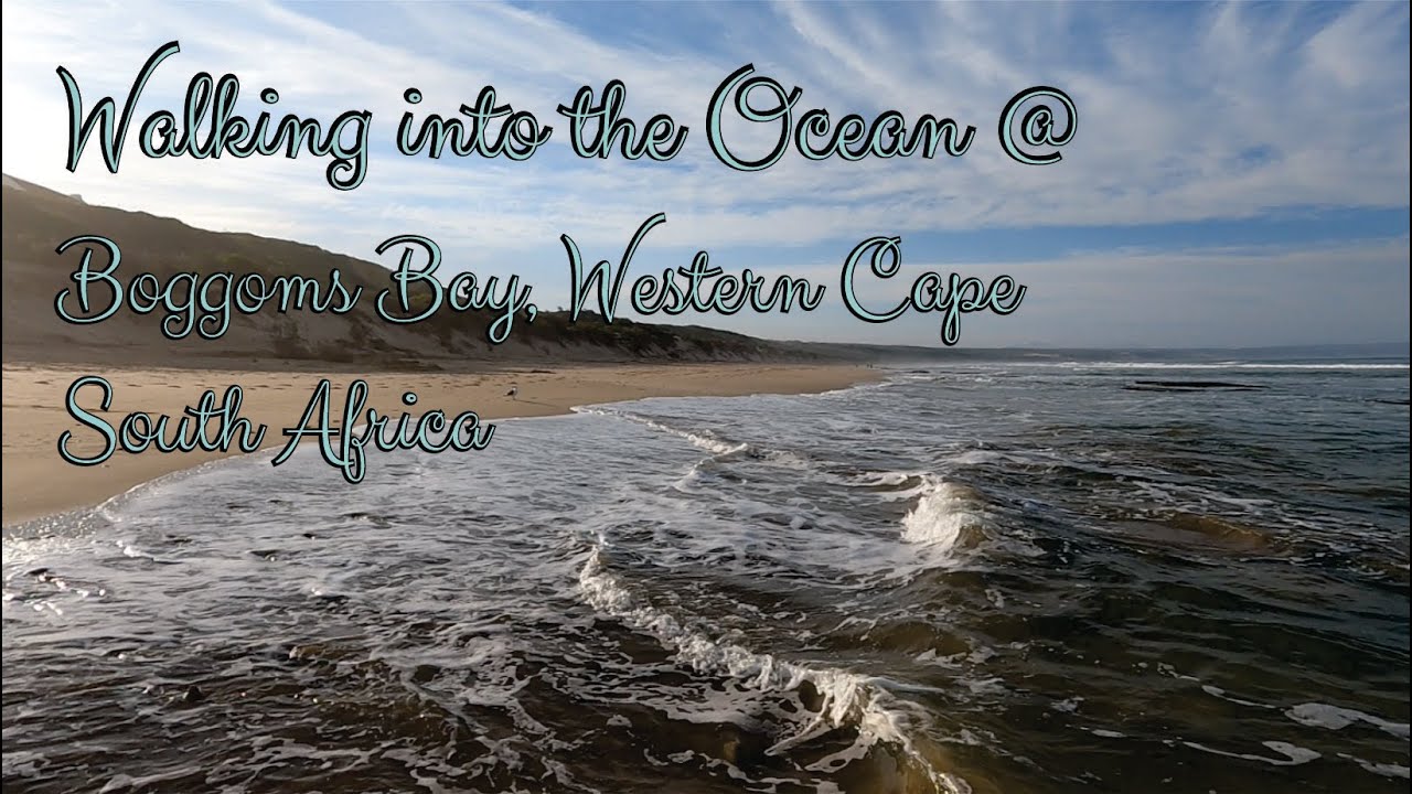 Walking into the ocean @ Boggoms Bay, Western Cape, South Africa