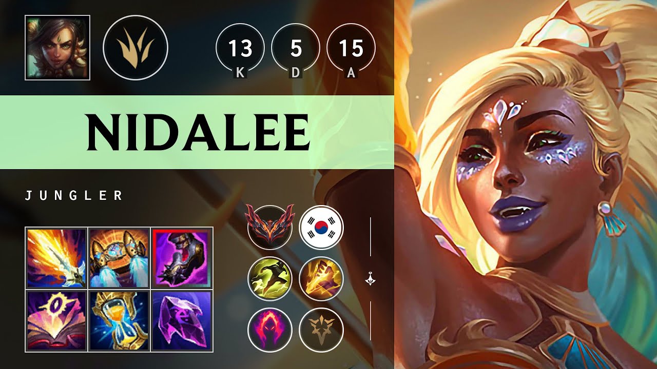 Nidalee Jungle vs Sylas - KR Grandmaster Patch 25.19