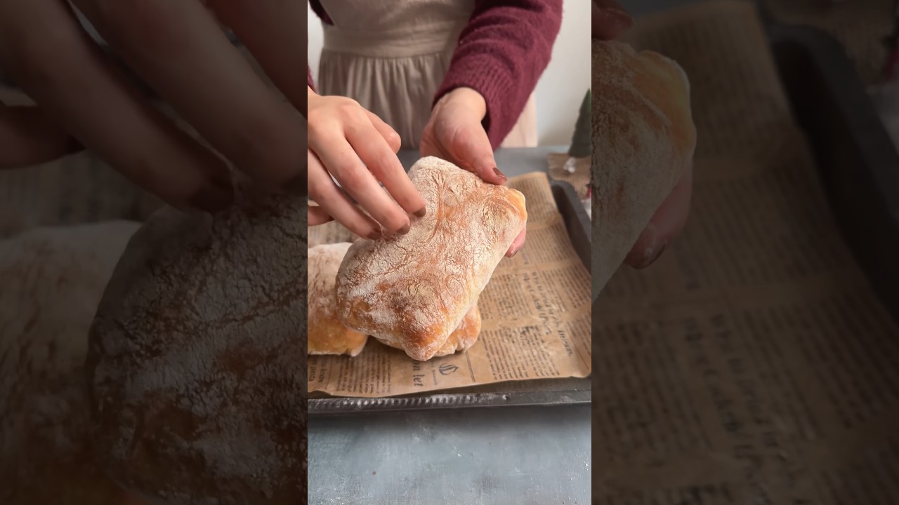 This No Knead Same Day Ciabatta Bread Recipe is Amazing! #ciabattabreadrecipe #easyciabattarecipe