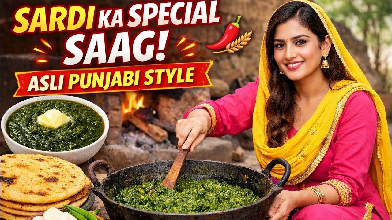Desi Saag Recipe | Ghar Jaisa Zaiqa