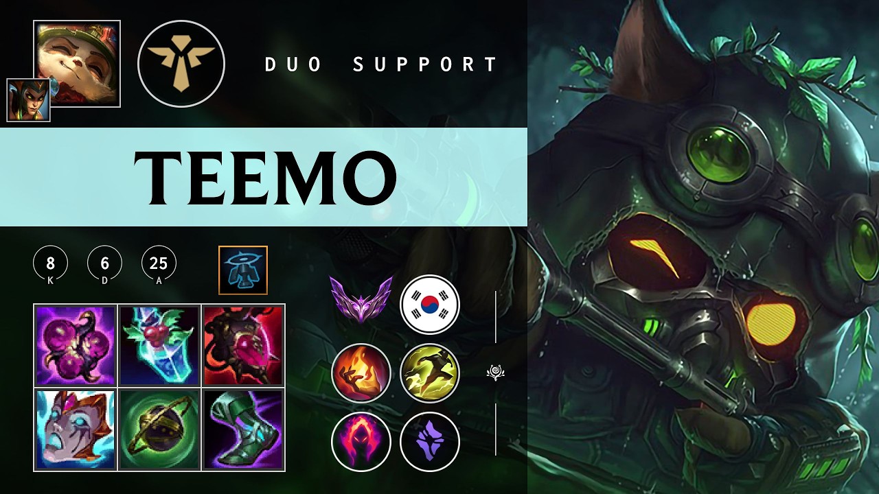 Teemo Support vs Karma - KR Master Patch 26.05