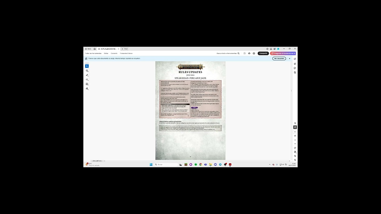 FAQS AGE OF SIGMAR - JULIO 2025