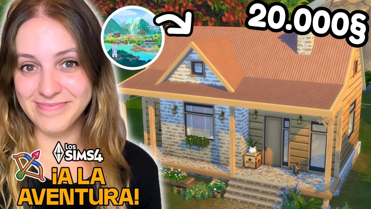 Hago una CASA INICIAL en el NUEVO MUNDO de Los Sims 4: Gibbi Point 🌲