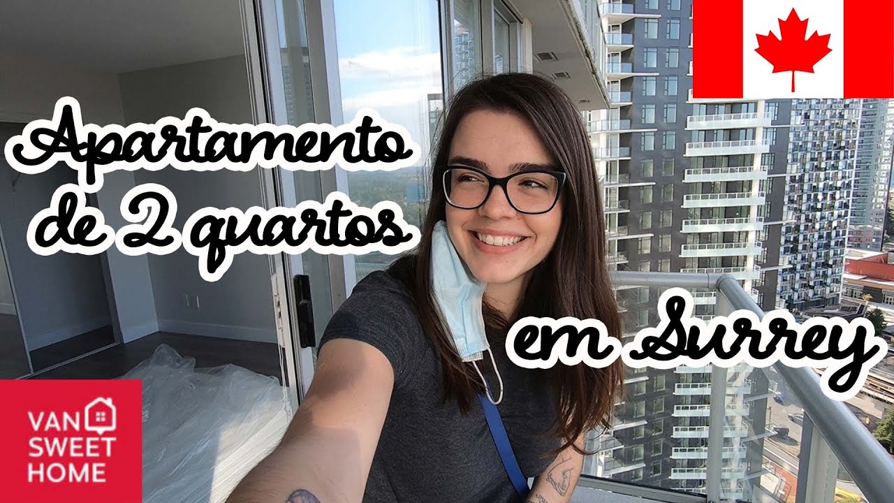 APARTAMENTO 2 QUARTOS EM SURREY, na King George Station - Tour com a Van Sweet Home!