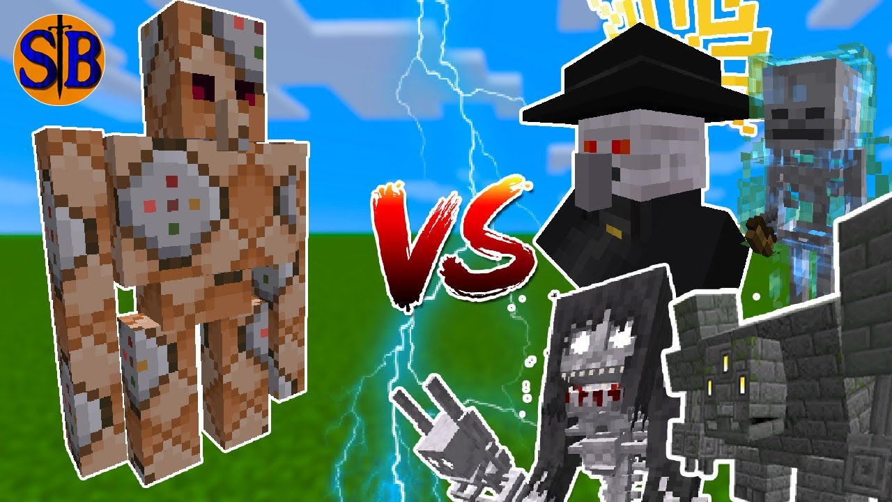 Command Block Golem vs Op Mobs