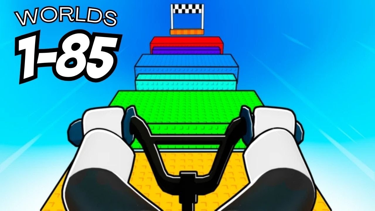 Roblox: Obby but you're on a Bike Worlds 1-85