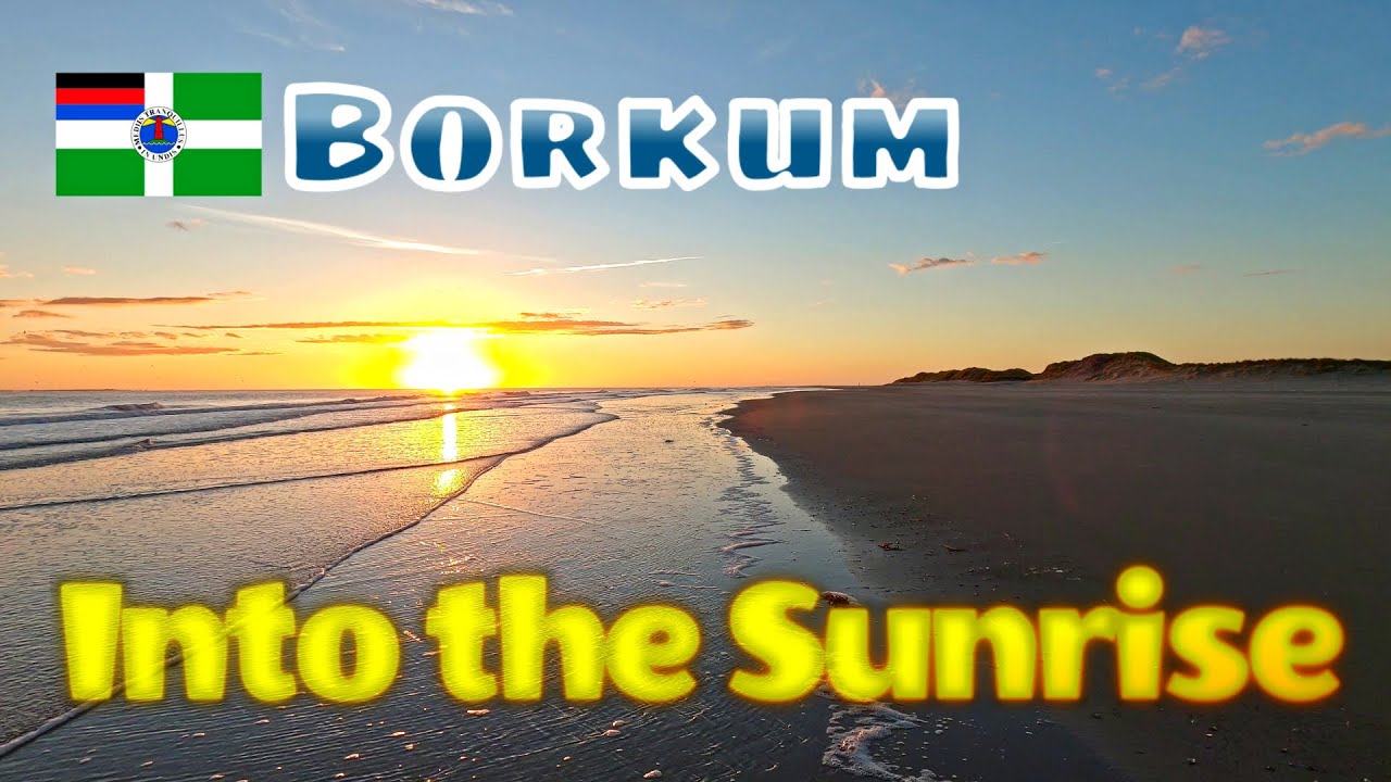 Virtual Running / Walking - For Treadmill Elliptical Powerwalk - Into the Sunrise | Borkum Beach |