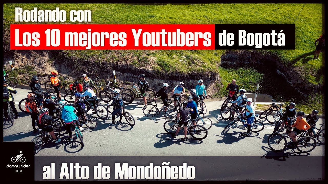 Rodada con los youtubers de Bogotá.