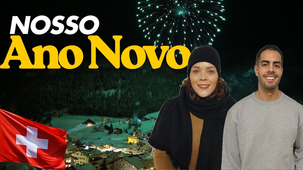 Como foi o nosso Ano Novo na Su&iacute;&ccedil;a 🇨🇭 | Engelberg com neve, fogos e frio
