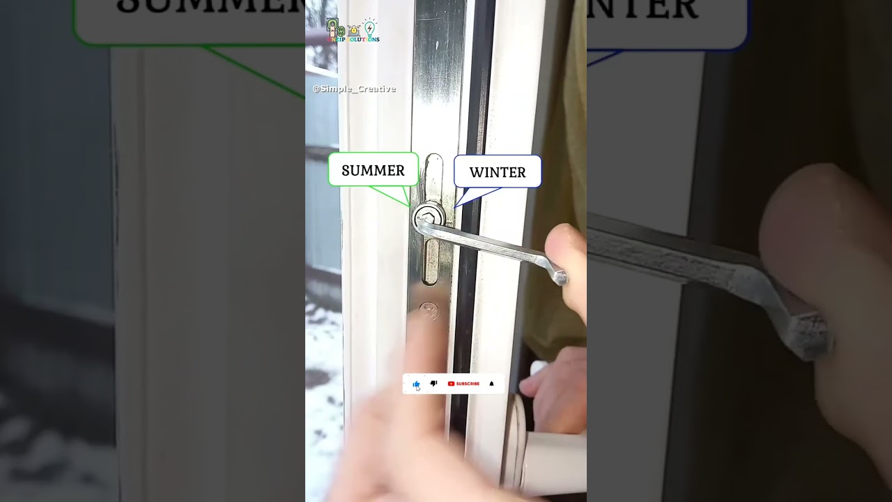 How to switch a plastic window to winter mode❄️