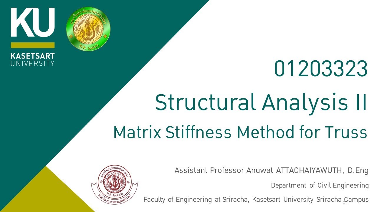 Structural Analysis II: Matrix stiffness method for truss