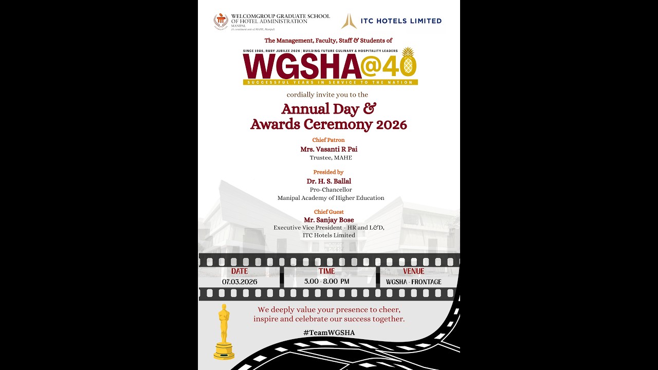 Annual Day & Awards ceremony 2026 -WGSHA Manipal