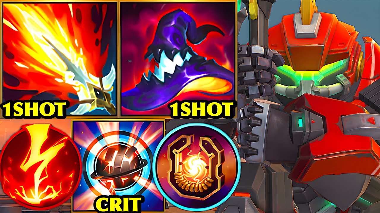 Wild Rift China Nautilus Jungle - Mecha Nautilus Skin - 1SHOT AP NAUTILUS Build Runes - WTF Damage