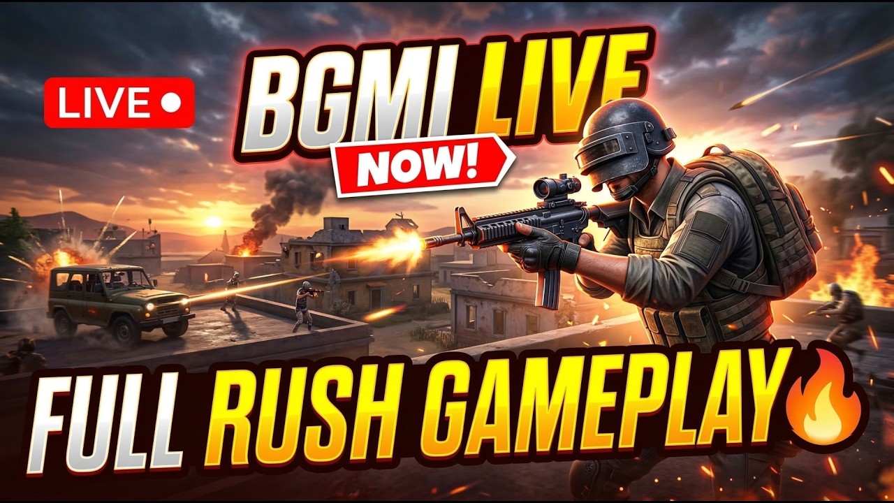 BGMI LIVE 🔴 | FULL RUSH GAMEPLAY🔥