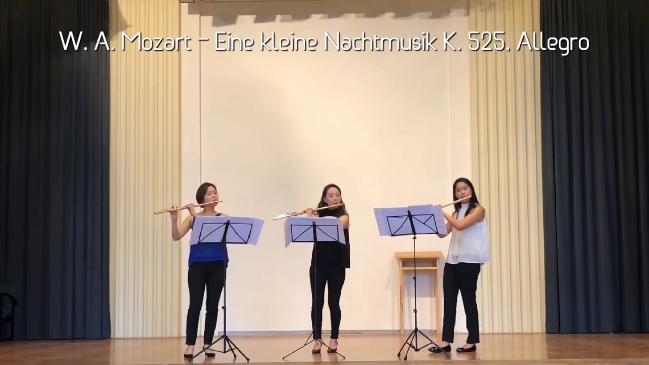 W. A. Mozart - Eine kleine Nachtmusik K. 525, Allegro (Flute East Trio)