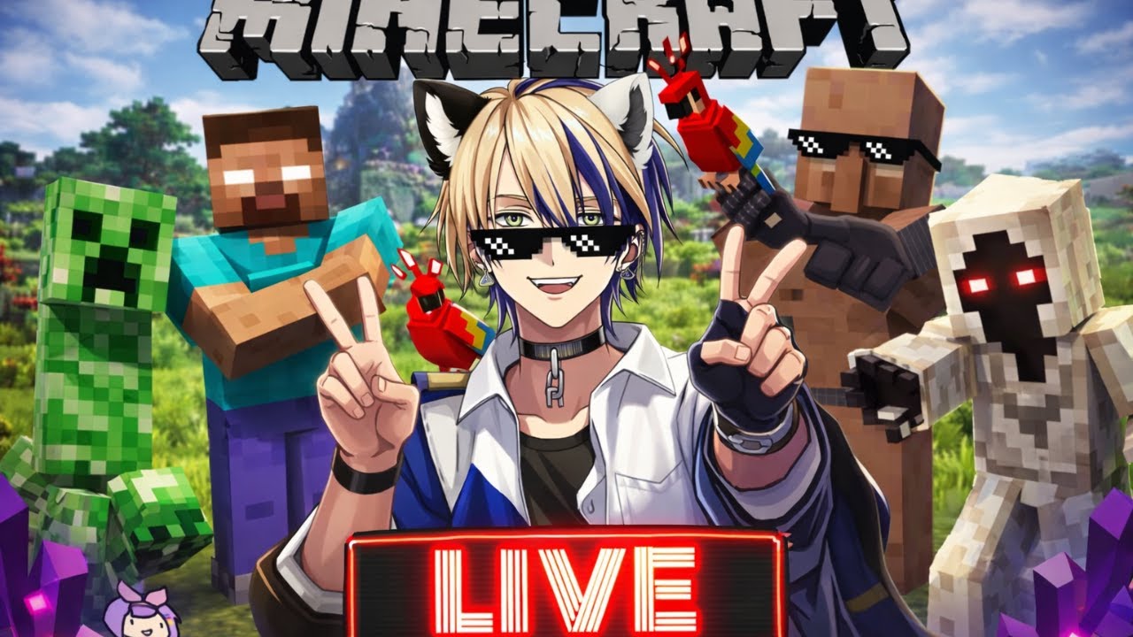 [🔴Minecraft Live ] Minecraft Multiplayer/SinglerplayerII EN/IN Vtuber Midnight