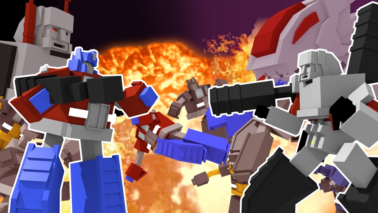 Minecraft | TRANSFORMERS ROYAL RUMBLE - Autobots vs Decepticons! (Transformers Challenge)