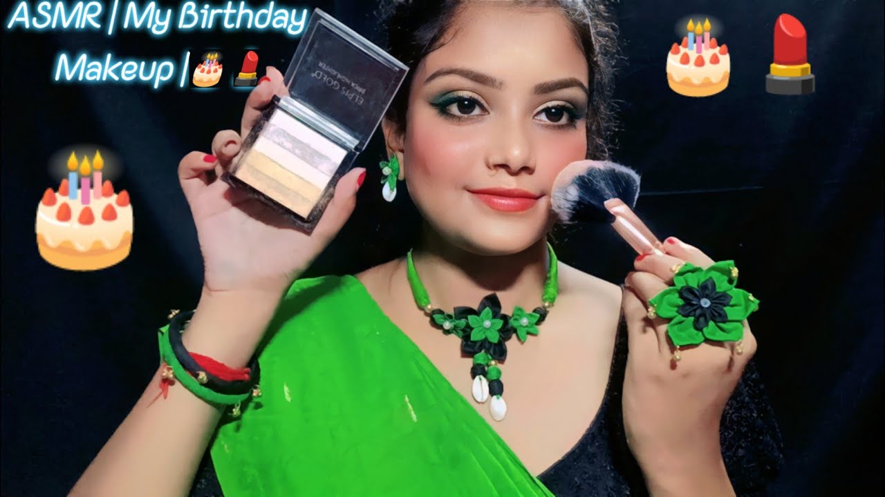 ASMR | Doing My Birthday Makeup | 🎂💄