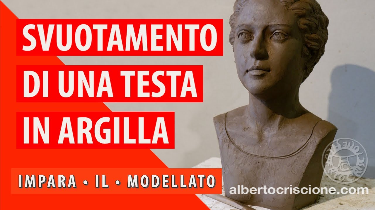 Svuotamento di una testa d'argilla • IMPARA IL MODELLATO