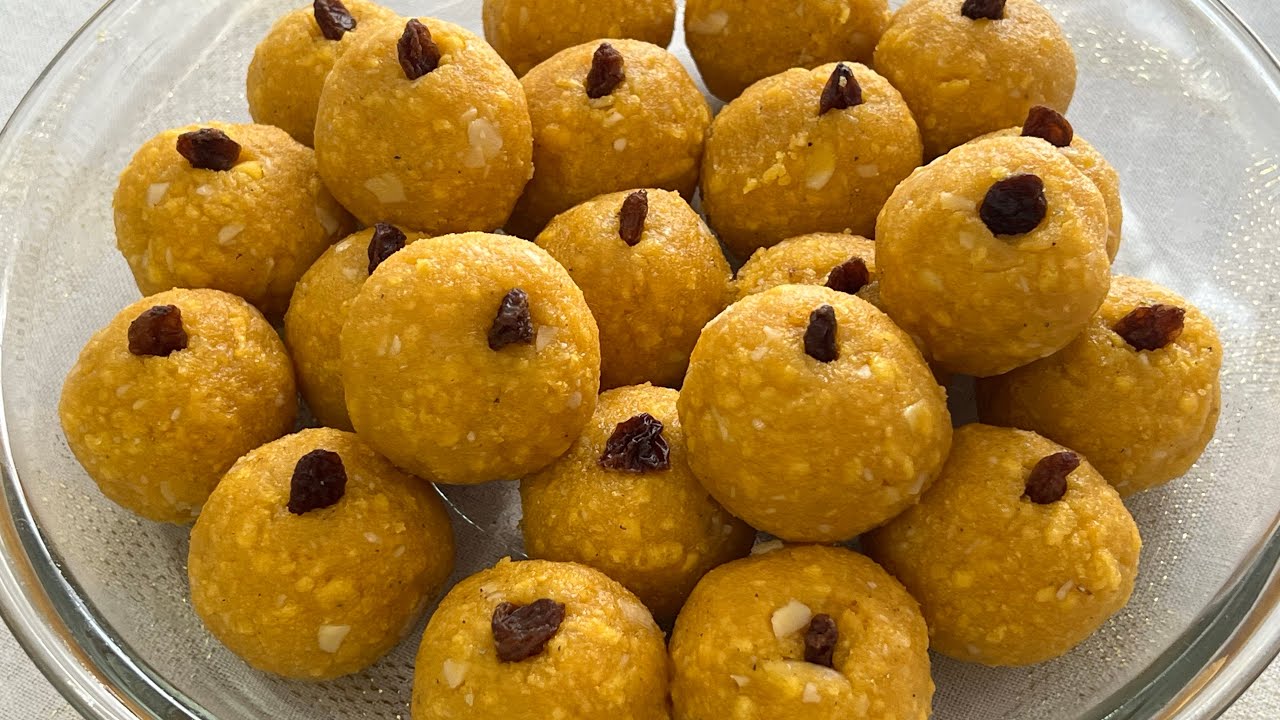Ladoo Besan Mauritian (En Creole)- La Cuisine Laila