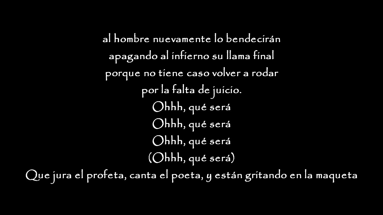 Willie Col&oacute;n - Oh Qu&eacute; Ser&aacute;? (Letra)