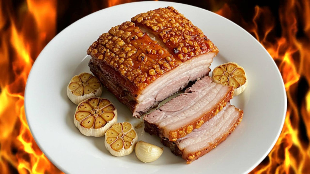 🍖 FRIPTURĂ de PORC FRAGEDĂ cu Usturoi și Folie ✨ CUM se Face Piept de Porc la Cuptor 🤤