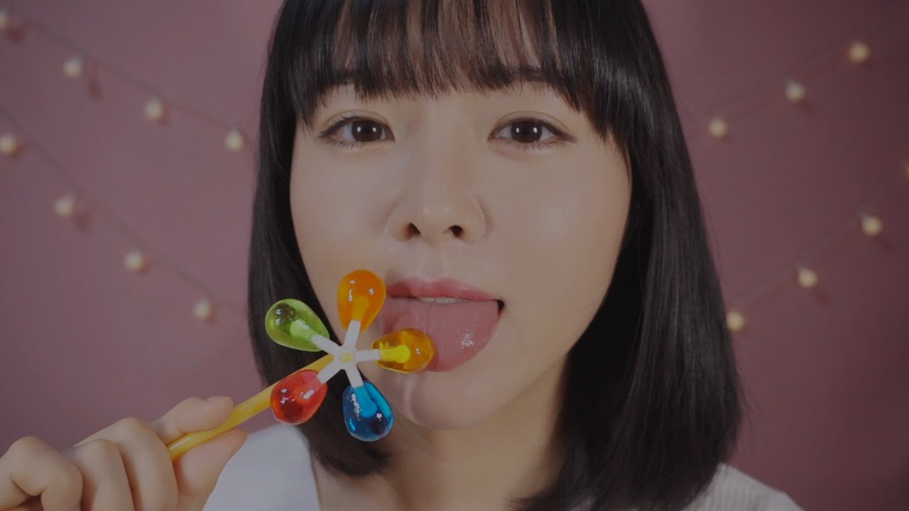 ASMR Windmill Lollipop Licking Mouth Sounds