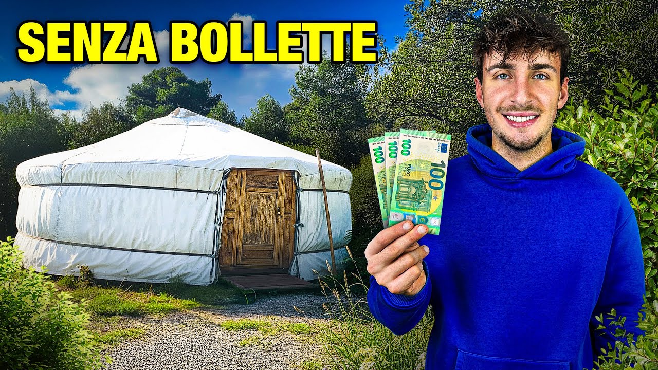 Ecco Come Vivo con 300€ al mese in Italia Senza Bollette (Yurta)