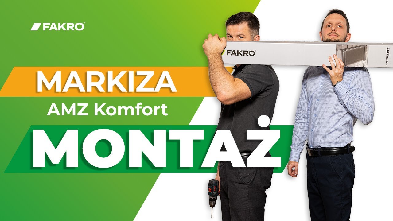 Jak zamontować markizę AMZ Komfort FAKRO? | Instrukcja montażu markizy ręcznej krok po kroku
