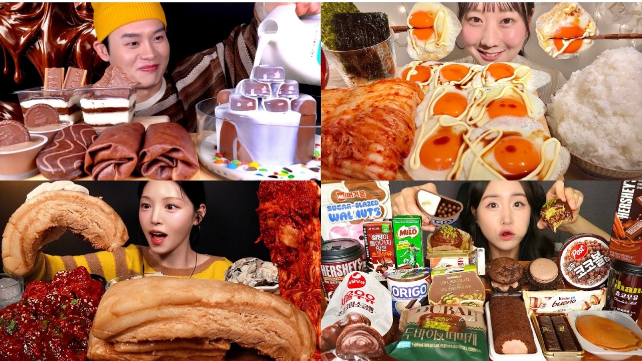 EXTREME Korean Mukbang | Giant Pork Belly & Chocolate Dessert Feast