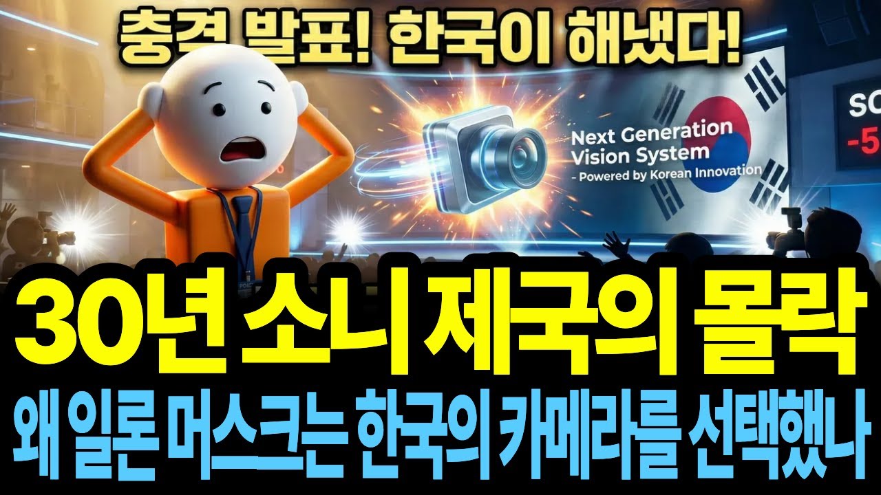 30년 소니 제국의 몰락, 왜 일론 머스크는 한국의 카메라를 선택했나? 세계 최고의 광학 기술을 자부하던 일본 소니가 안방이나 다름없던 테슬라에서 퇴출당했습니다