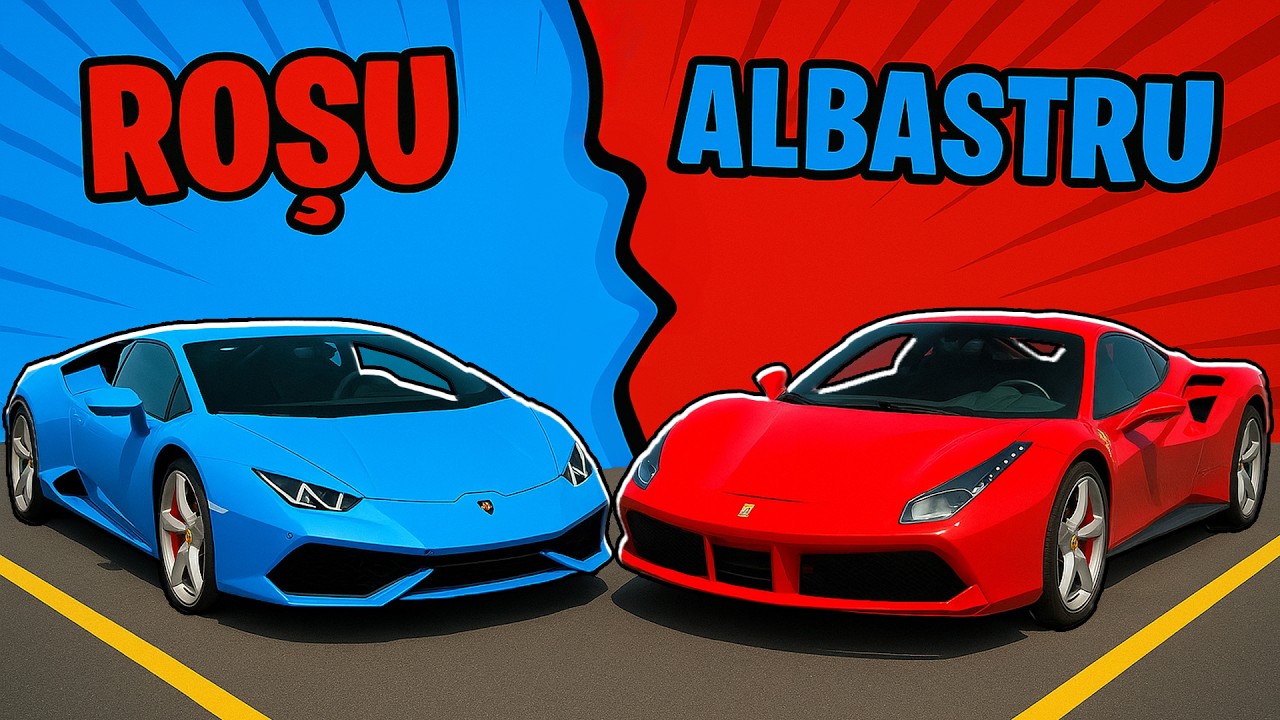 ROSU vs ALBASTRU in GTA 5! *CURSA pe MUNTE*