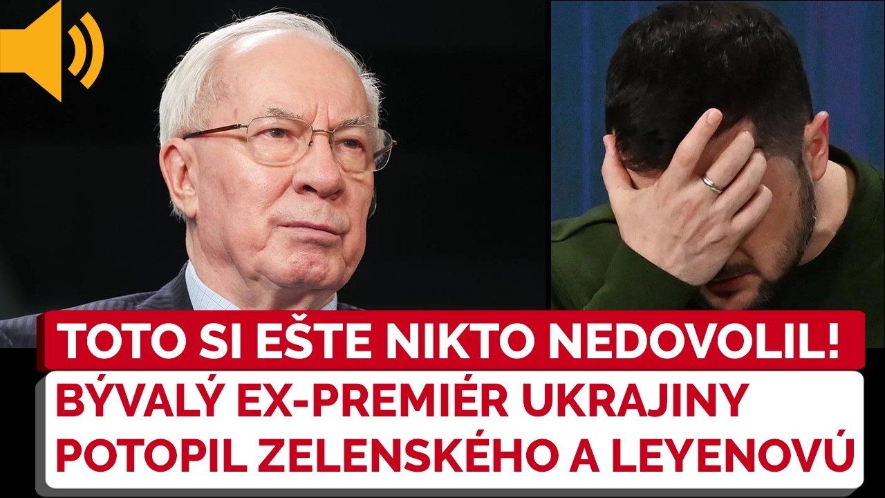 B&yacute;val&yacute; premi&eacute;r Ukrajiny odhalil krut&uacute; realitu o vstupe do E&Uacute;:TOTO v&aacute;m Zelenskyj a Leyenov&aacute; nepovedia