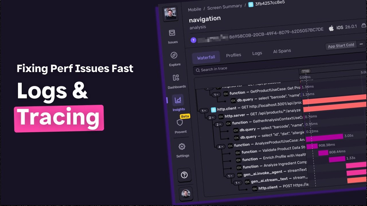 Fixing Performance Issues Fast with Logs & Tracing