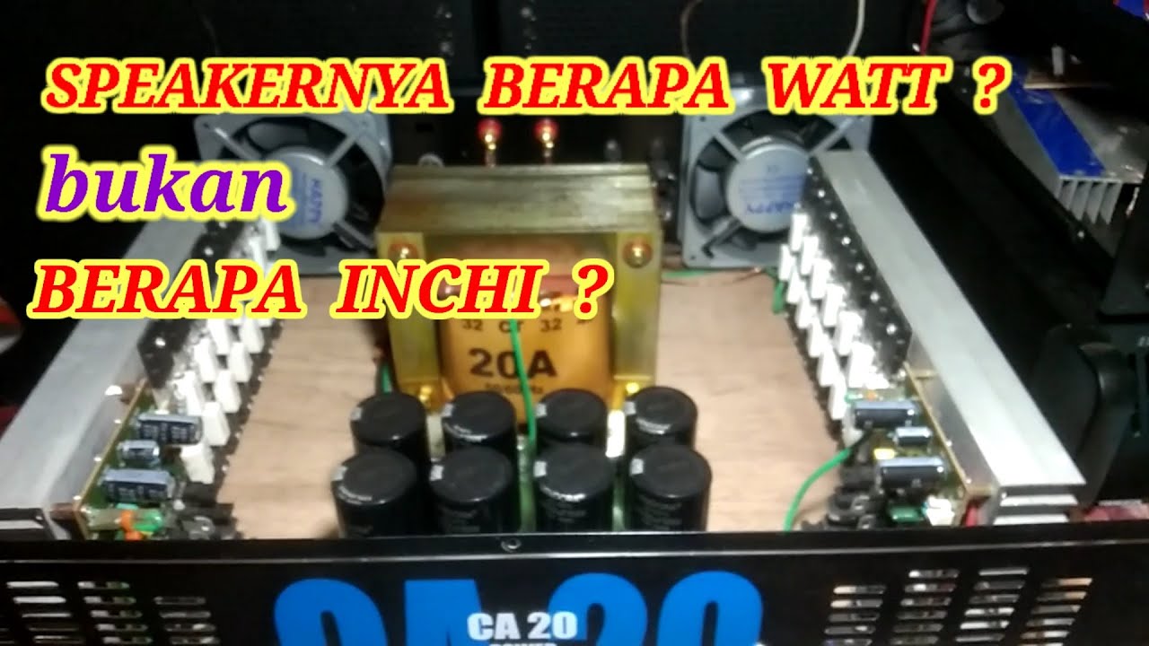Menghitung watt Amplifier #Daya Trafo