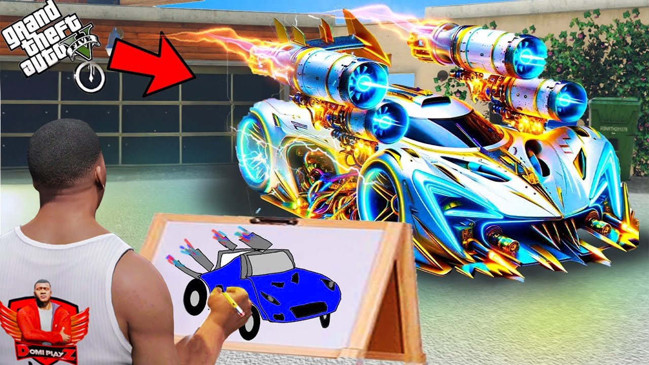 Franklin Search The Best Fastest Booster Super Car With The Help Of Using Magical Painting In GTA 5