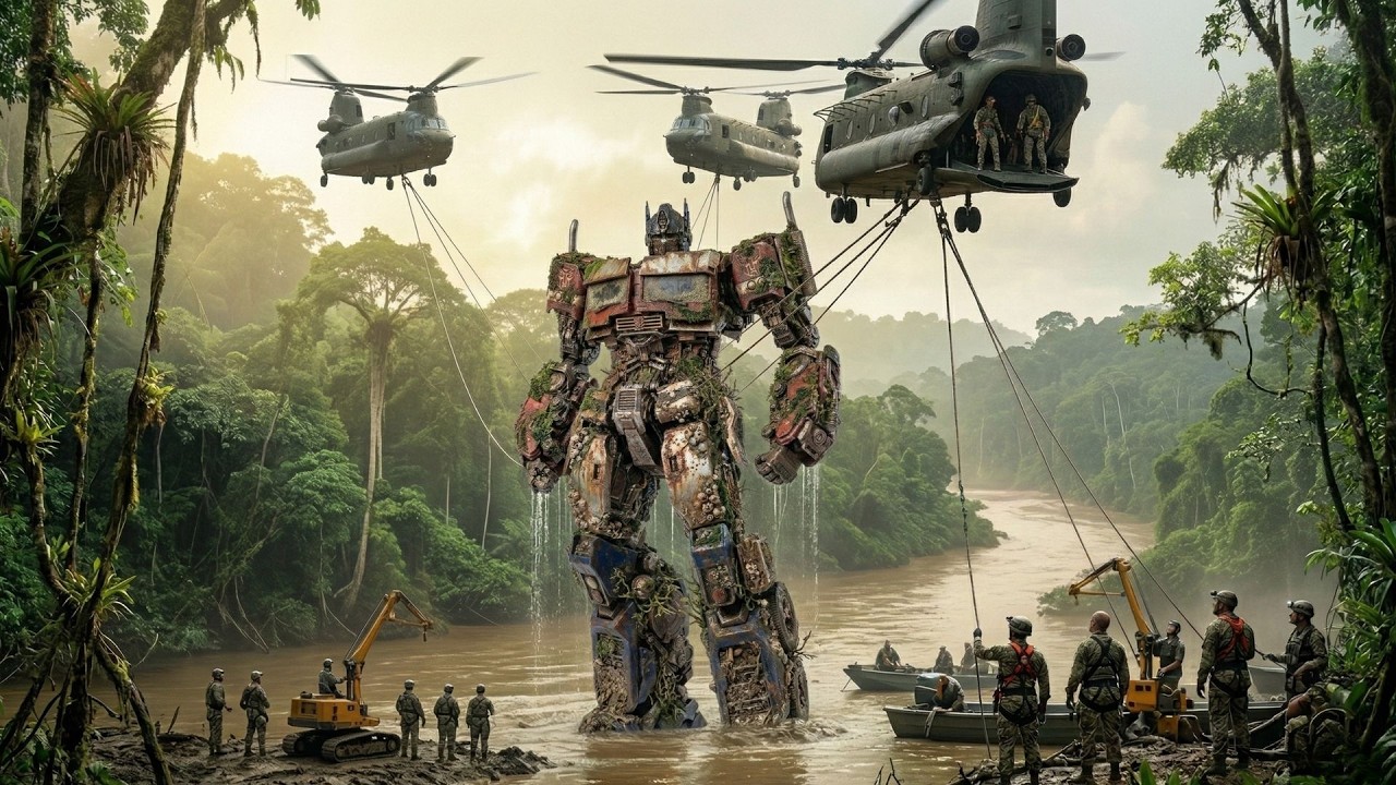 Amazon Rainforest: Recreating Optimus Prime — 1,000 hours compressed into 15 minutes (ASMR)