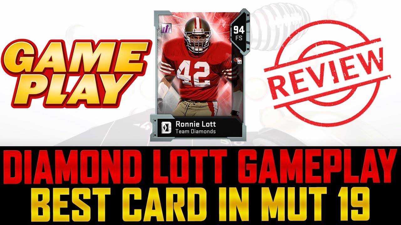 DIAMOND RONNIE LOTT GAMEPLAY REVIEW! | Best Card In MUT 19! | Diamond Player Giveaway!