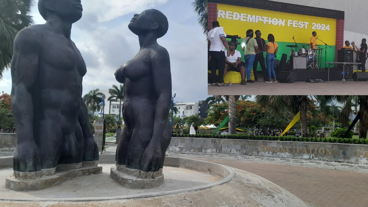 EMANCIPATION DAY AT THE EMANCIPATION PARK | NEW KINGSTON | JAMAICA | WALKING TOUR