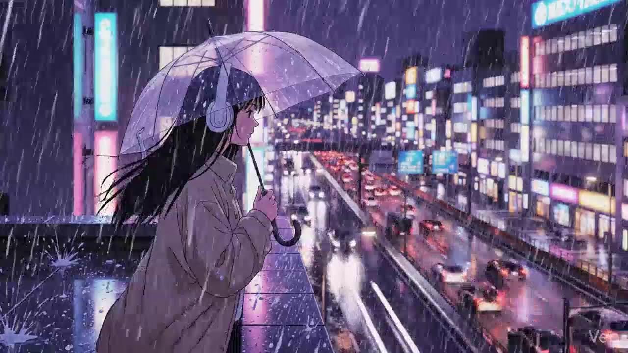 Japanese Rainy Night 🌧️ Chillhop Lofi Study Music
