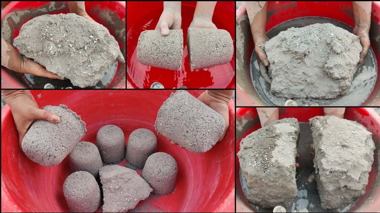 Asmr | Dusty crunchy sand cement dry water crumbling satisfying asmr video by asasmr