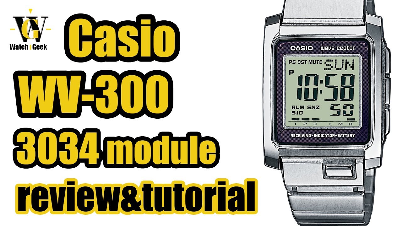 Casio WV-300 - module 3034 - review & tutorial on how to setup and use ALL functions