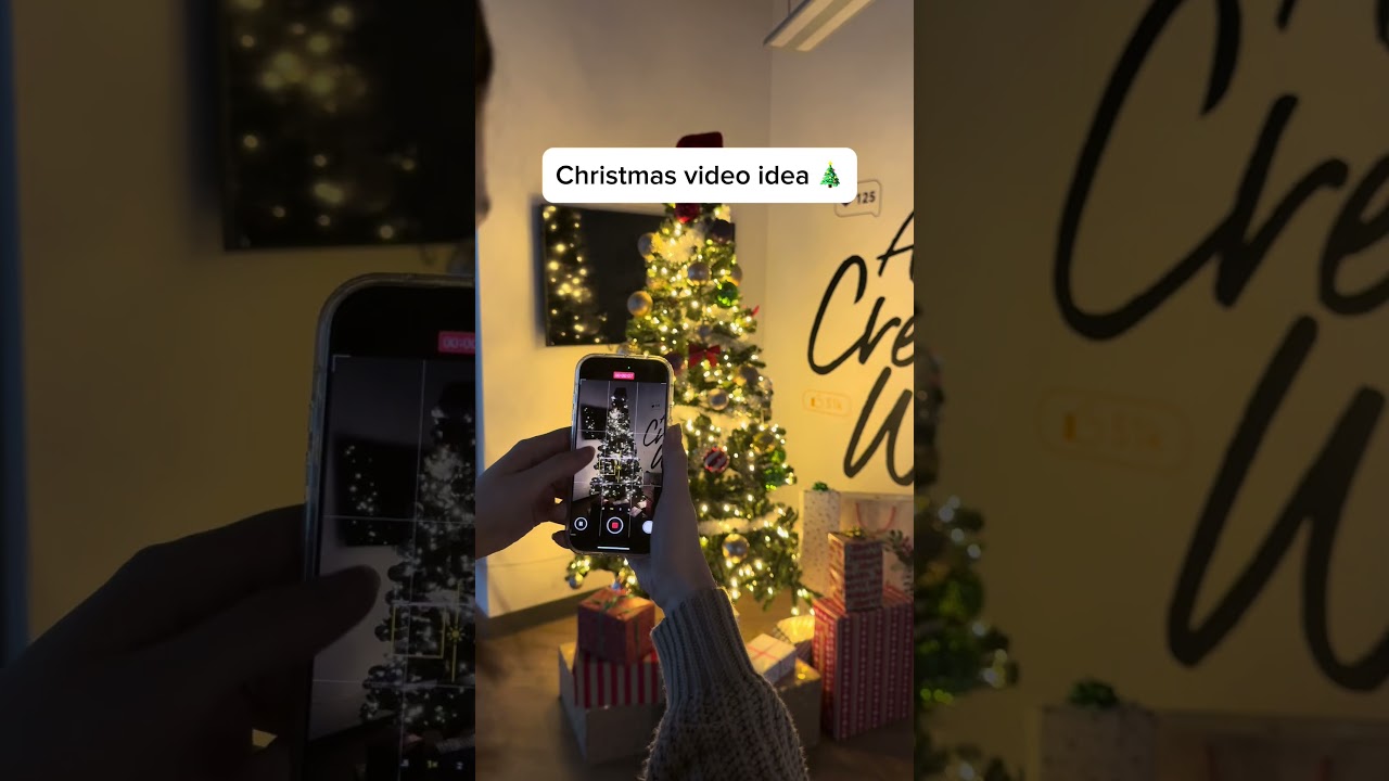 Have you tried this Christmas video idea? 🎄
