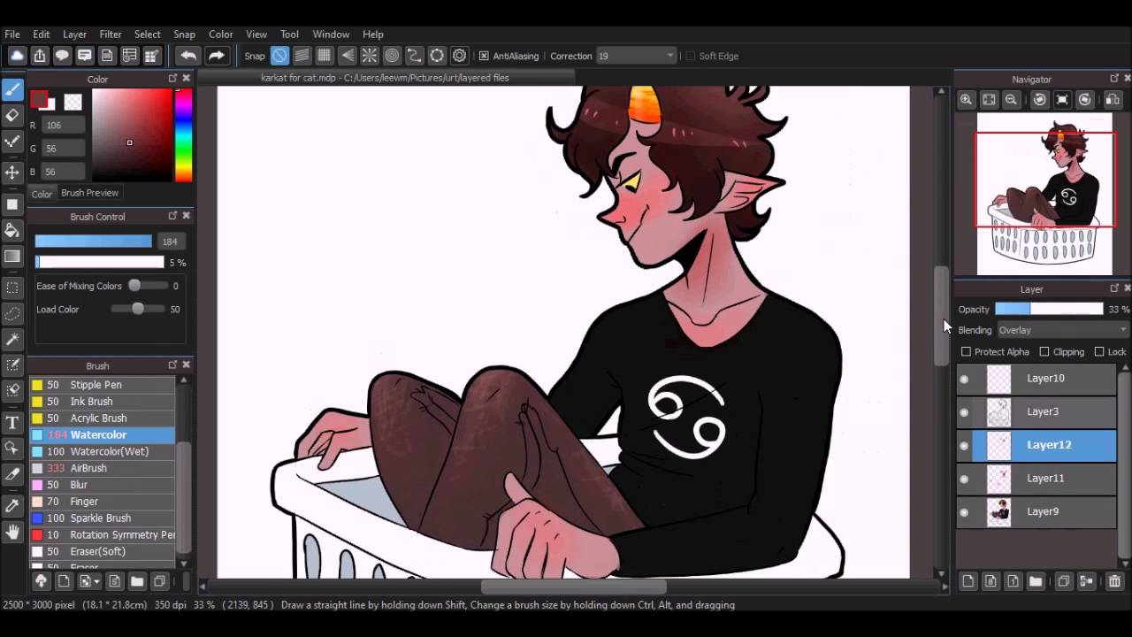 A DIFFERENT KIND OF BASKET CASE | Homestuck Speedpaint