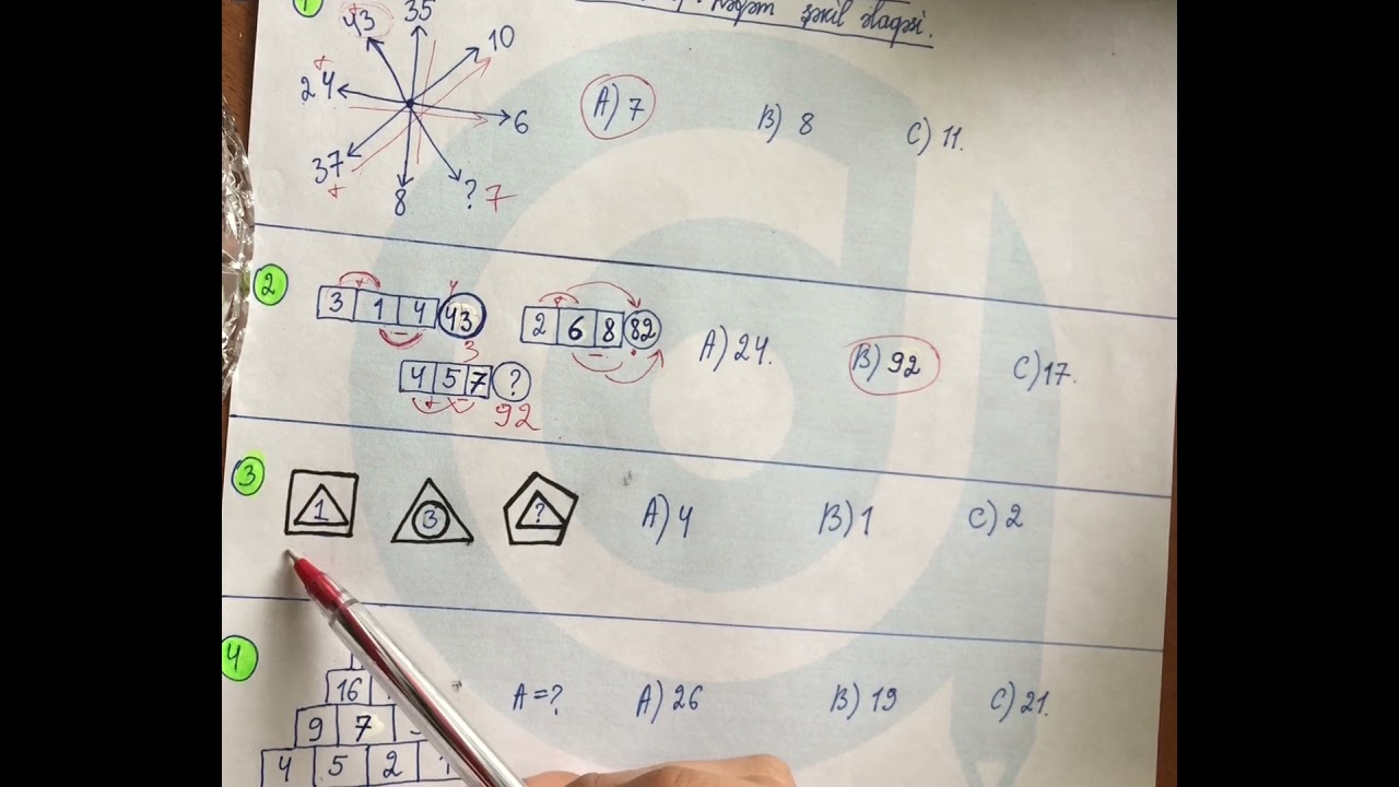 DOST ACADEMY. Məntiq. 2-ci sinif. Rəqəm şəkil əlaqələri