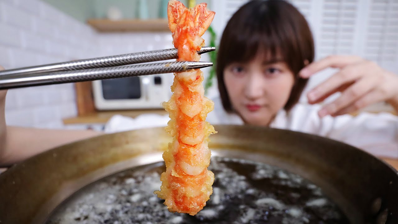 论：如何把4块钱的虾，炸成1000块的样子【天妇罗】| 绵羊料理