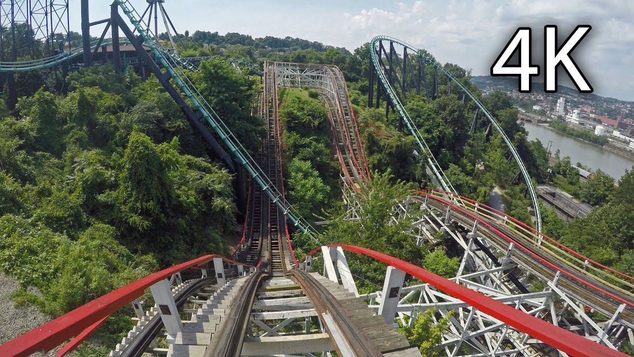 Thunderbolt front seat on-ride 4K POV Kennywood