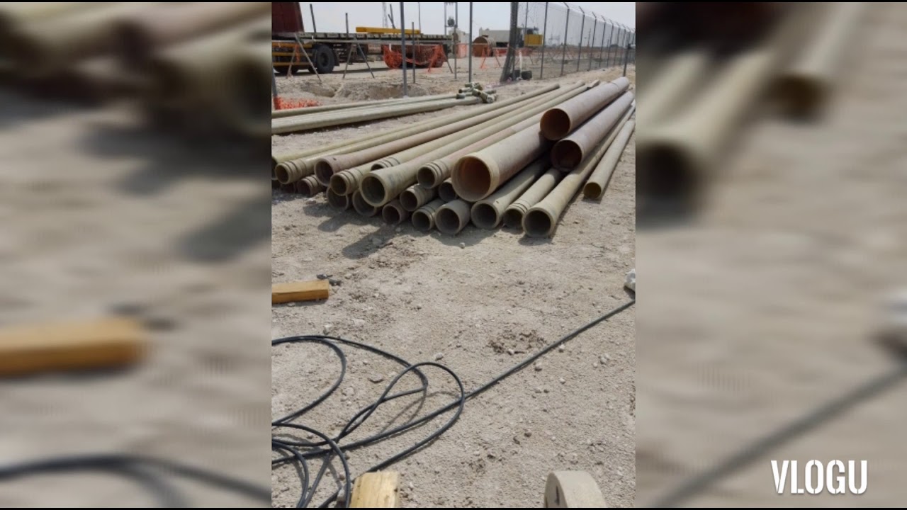 Aramco pipe line  fiber glass RTR