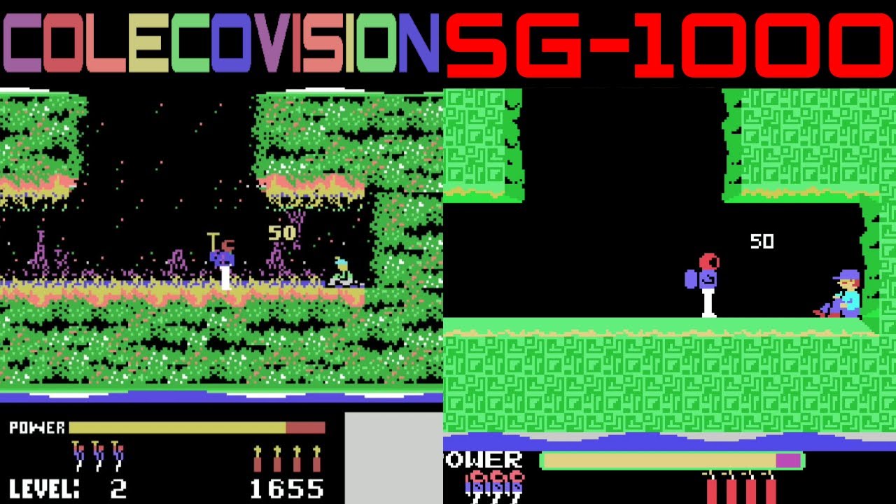 All ColecoVision Vs SG-1000 Games Compared Side By Side